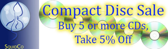 Squidco's Buy 5 Take 5 CD sale