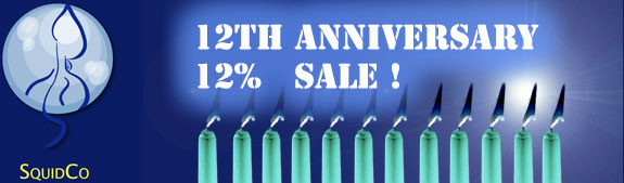 Squidco 12th Anniversary Sale