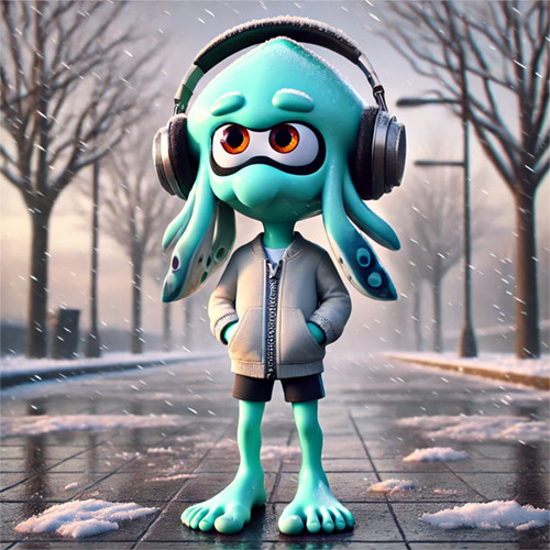 SquidBoy In The Rain